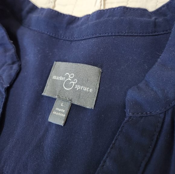 Market & Spruce Women's Modified A-Line Causal Knee Length Elastic Waist Dress - Picture 4 of 8